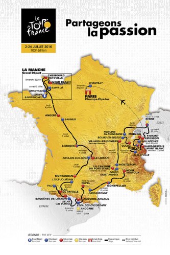 TdF route